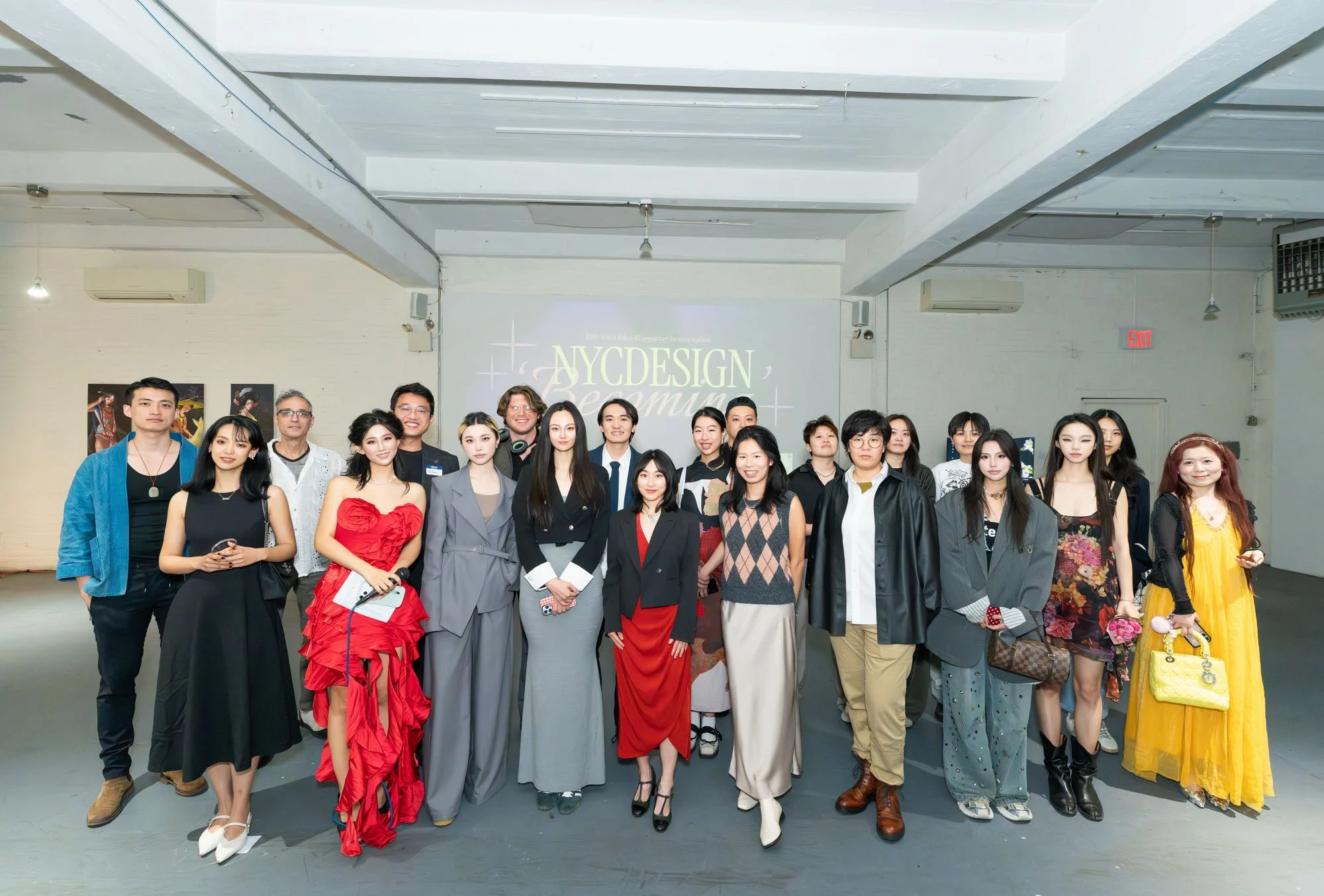 Designers and guests at a New York creative community gathering